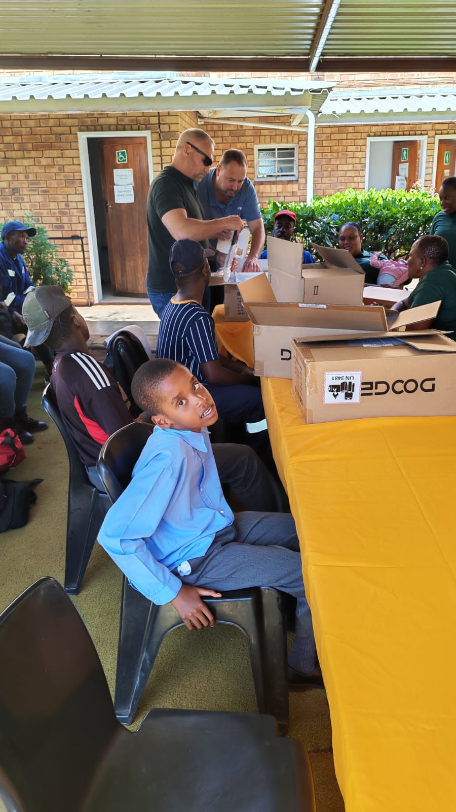 Special visitors at Tshepong Centre